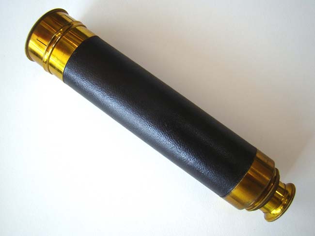A late 19th century French three-draw telescope in near 'mint' condition circa 1860-1880 — image 3